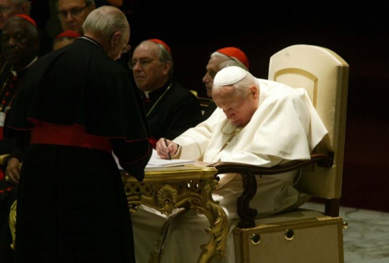Wigilia odchodzenia papieża