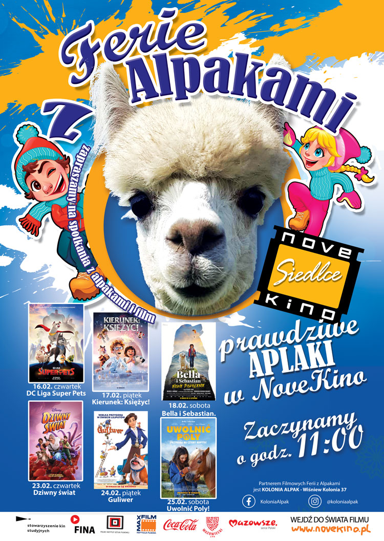 Ferie z Alpakami w NoveKino Siedlce