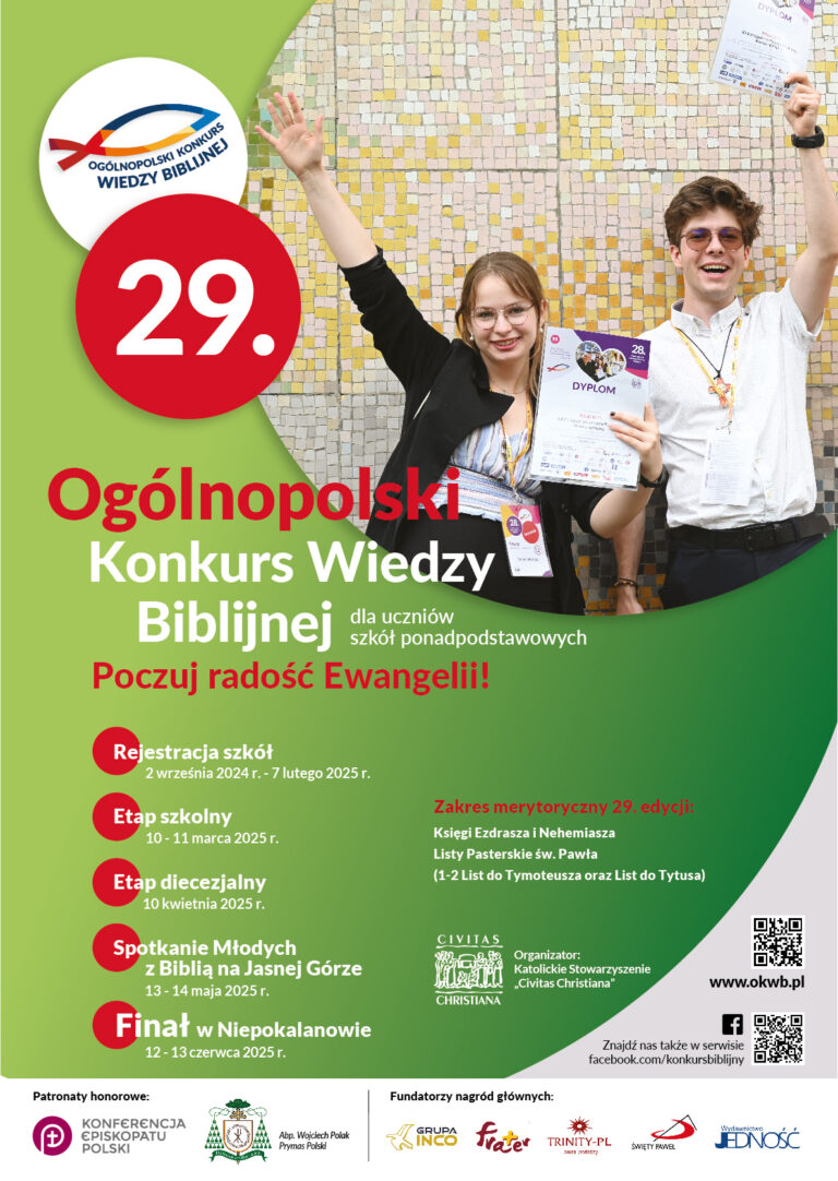 XXIX Ogólnopolski Konkurs Wiedzy Biblijnej