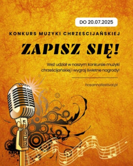 Hosanna Festival – zaproszenie do udziału w konkursie