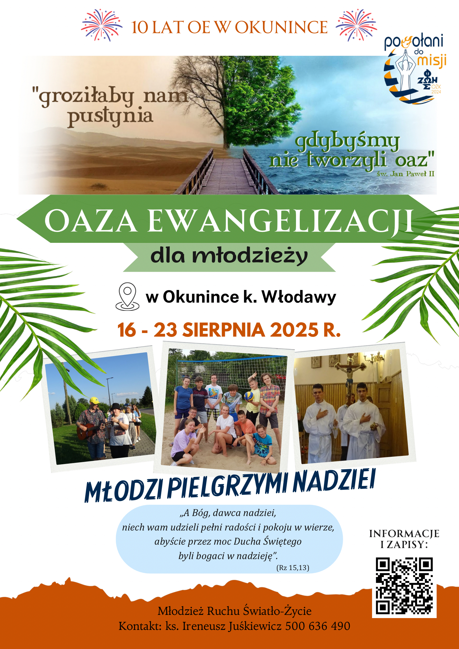 Młodzi pielgrzymi nadziei